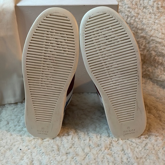 Gucci Kids White Leather Coda Pop High-top Sneaker - Picture 6 of 9